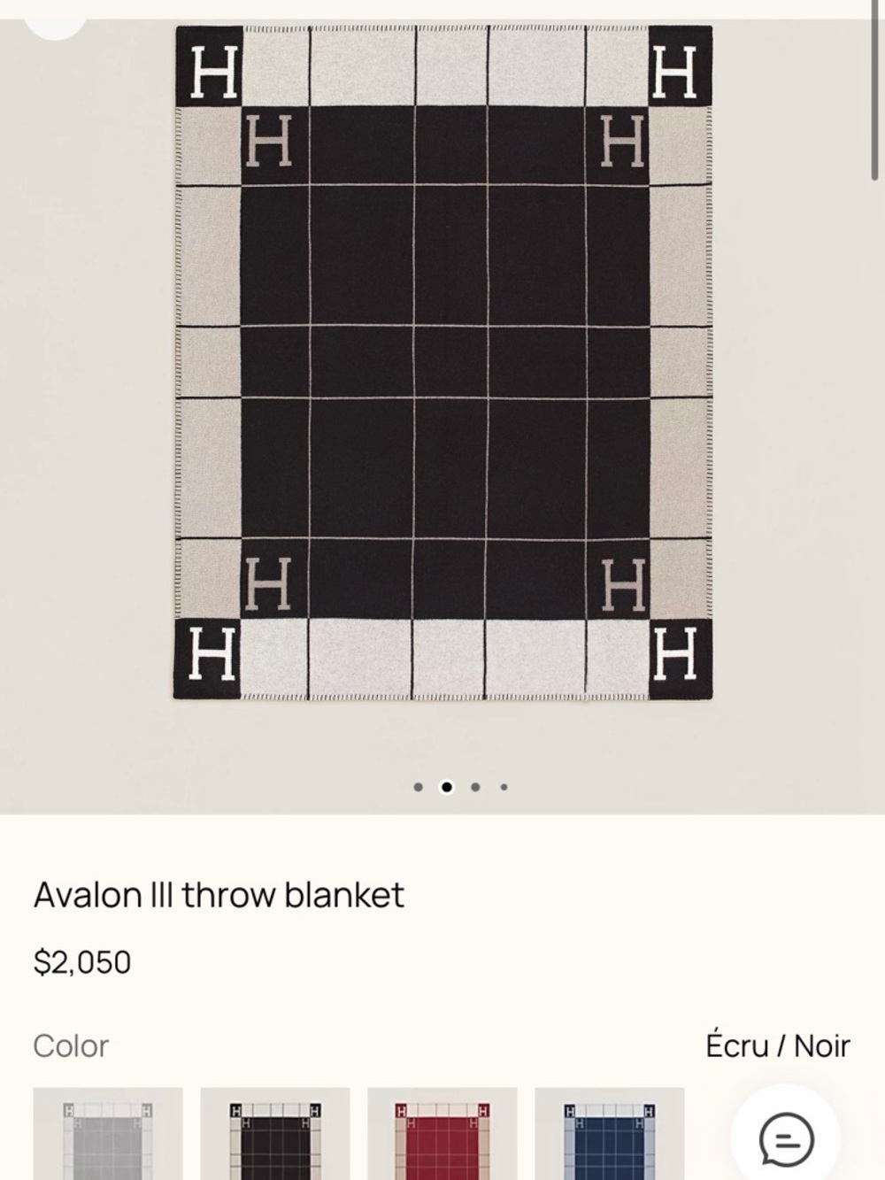 Hermès Avalon III throw blanket - Picture 4 of 4